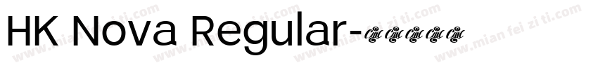HK Nova Regular字体转换